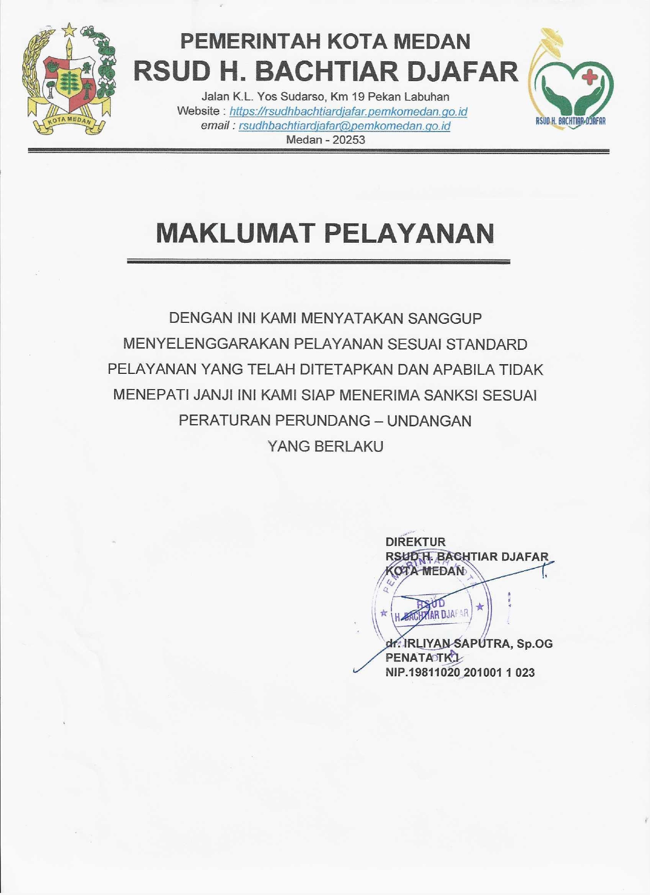 MAKLUMAT PELAYANAN